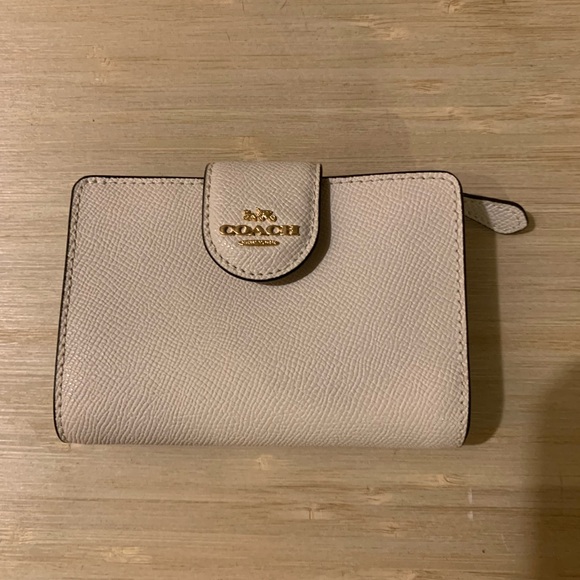 Coach Handbags - Coach Beige Leather Wallet